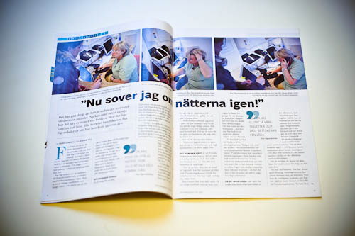 Fotografering av tandläkare och tandsköterska i Fruängen för Dentalmagazinet. Fotograf Stefan Tell
