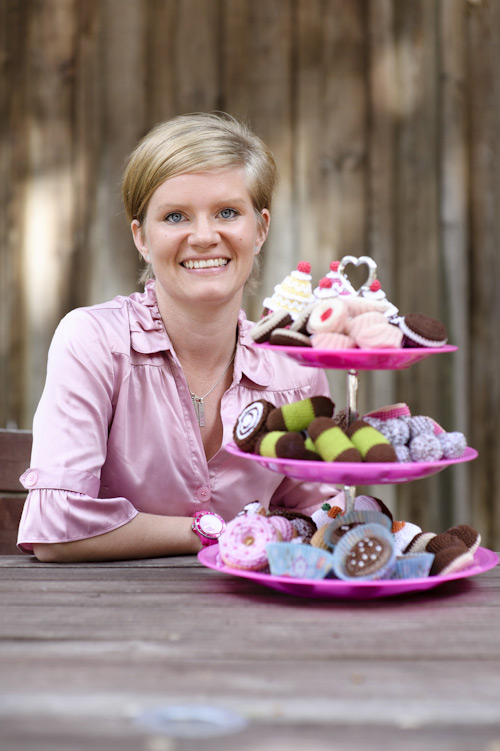 Jennie Olsson (Virkade kakor), pressbild. Fotograf Stefan Tell