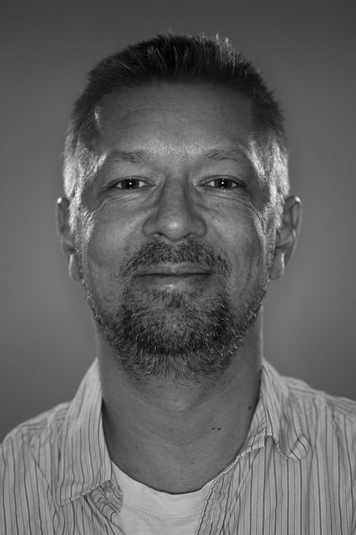Orbis ringblixt, första testet för porträtt i fotostudio. Fotograf Stefan Tell