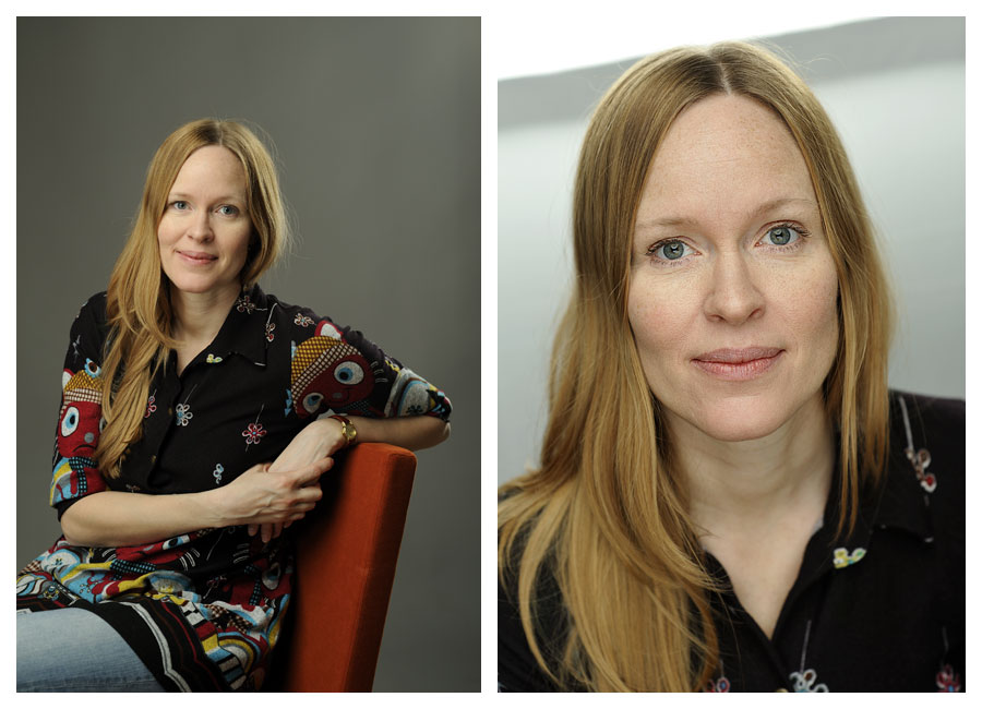 Porträttfotografering av författarporträtt, debuterande författare Anna Ehring i fotostudio. Fotograf Stefan Tell Porträttfotografering av författarporträtt, debuterande författare Anna Ehring i fotostudio. Fotograf Stefan Tell