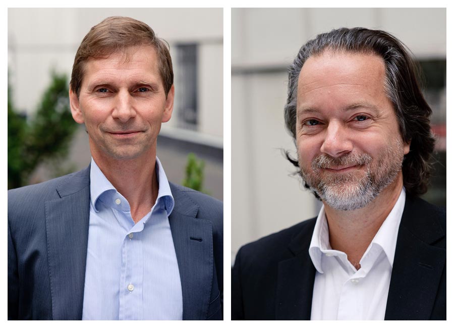 Två porträtt av försäkringsmäklare till tidningsartikel om försäkringar. Fotograf Stefan Tell Två porträtt av försäkringsmäklare till tidningsartikel om försäkringar. Fotograf Stefan Tell