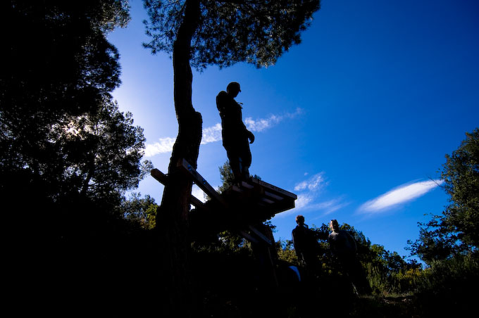 Mountainbike, h&ouml;gt hopp i Frankrike. Foto: Stefan Tell