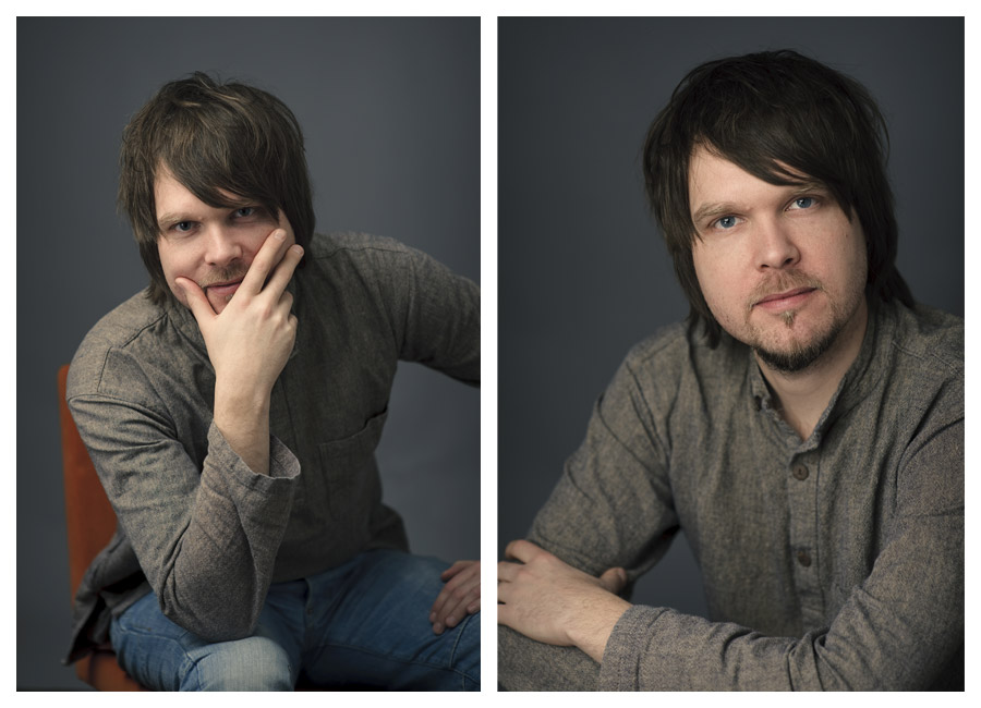 Porträttfotografering med tecknaren, illustratören och konstnären Mattias Olsson för Bonnierförlagen. Fotograf Stefan Tell Porträttfotografering med tecknaren, illustratören och konstnären Mattias Olsson för Bonnierförlagen. Fotograf Stefan Tell