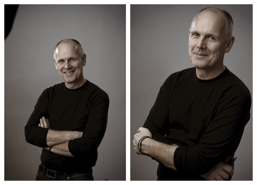 Porträttfotografering i fotostudio med marknadsstrateg Olof Eriksson. Fotograf Stefan Tell Porträttfotografering i fotostudio med marknadsstrateg Olof Eriksson. Fotograf Stefan Tell