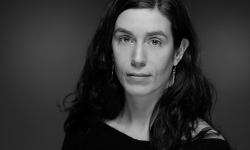 Photo studio clamshell portrait for actress headshot