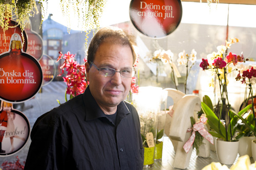 Reportagefoto till artikel i kundtidning av en blomsterhandlare. Fotograf Stefan Tell