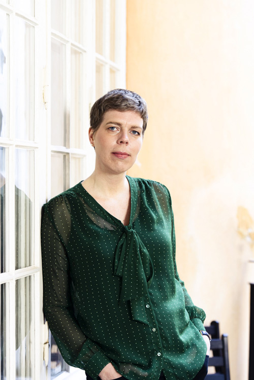 Johanna Lindbäck, författarporträtt för Lilla Piratförlaget, 2013. Fotograf Stefan Tell