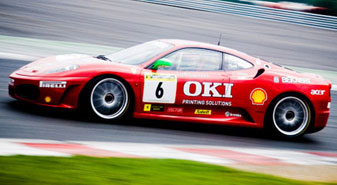 Foto: Stefan Tell - Tony Ring i sin Ferrari på Spa i Belgien